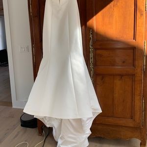 Wedding dress and veil